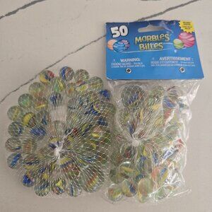 100-Piece Marble Set In Mesh Bags. 2 bags new not opened